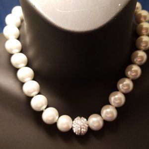 Ivory Champagne Pearls Swarovski Clasp Rhinestones